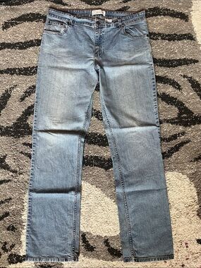 Levi's Light Blue Stretch Mid-Rise Straight Jeans